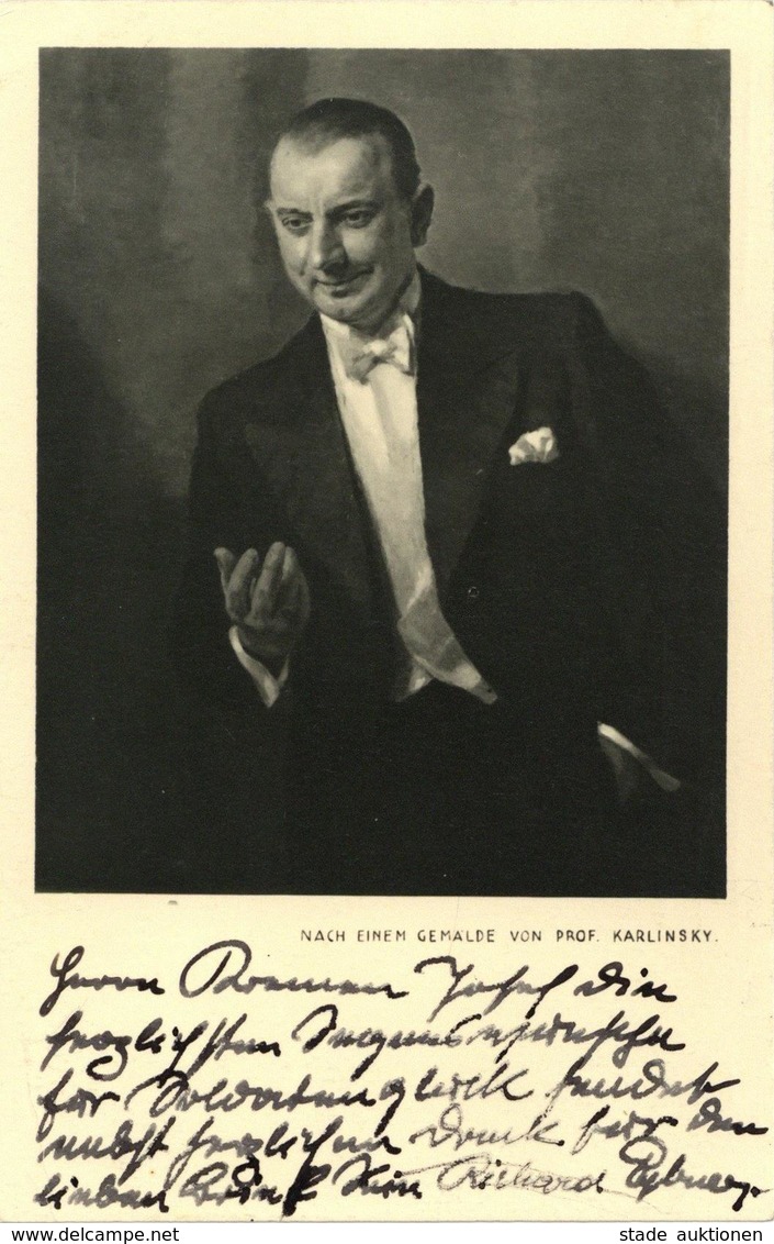 Schauspieler Eybner, Richard Autograph Lot Mit 2 Ansichtskarten I-II - Actores