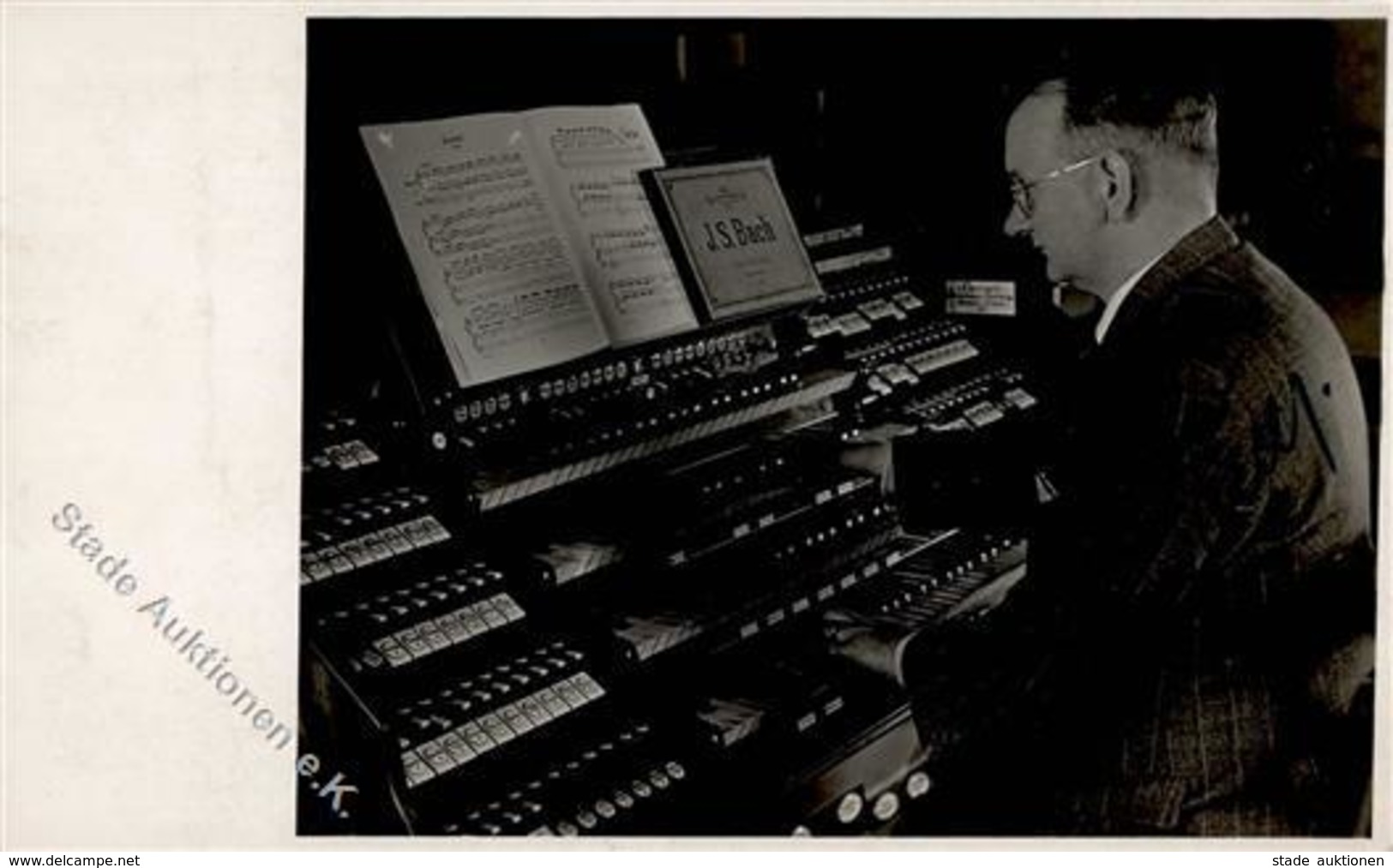 Musik Orgel Prof. Sauer Mit Unterschrift Foto AK I-II - Unclassified