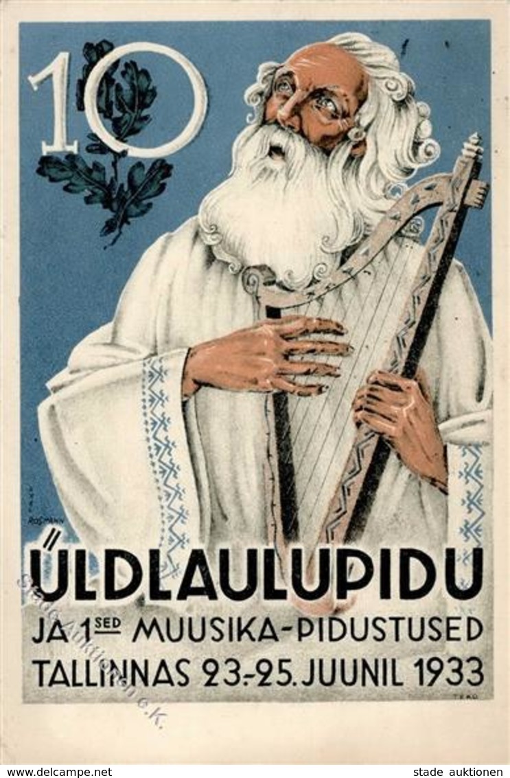 Musik Tallinn Estland Musiktage Künstlerkarte I-II - Unclassified
