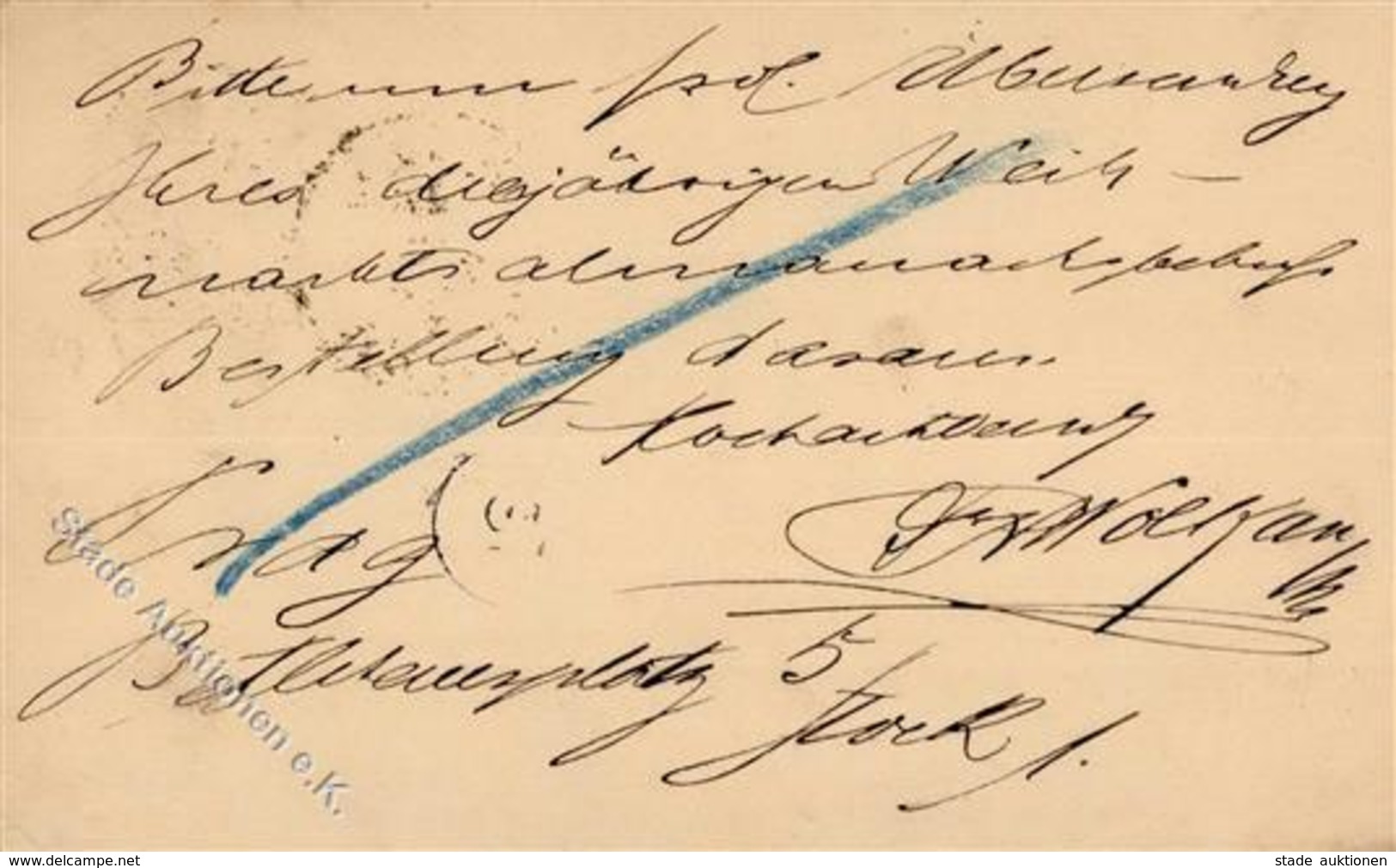 Literatur Autograph Rudolf Wolkan Literaturhistoriker U. Hochschullehrer, Ganzsache Vorläufer 1884 I-II (Stauchung) - Autres & Non Classés