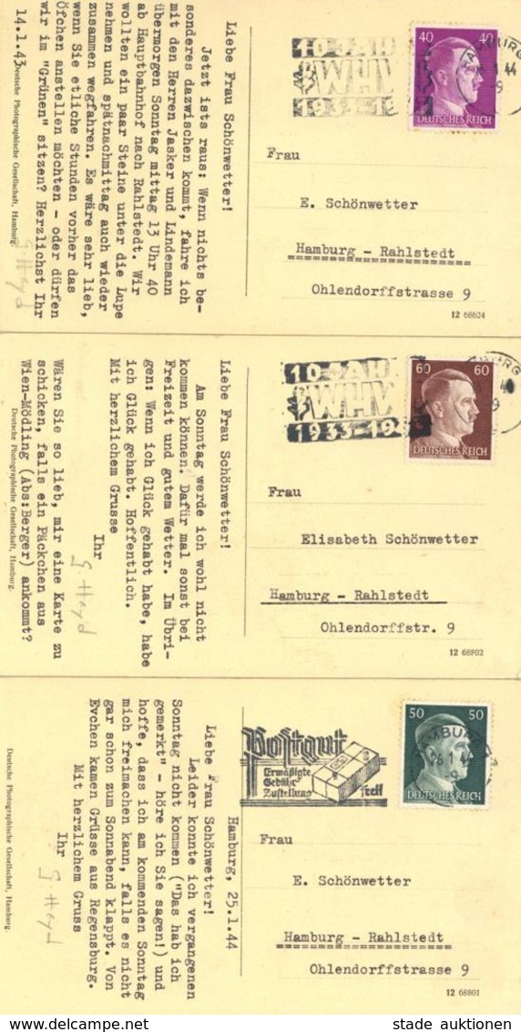 Literatur HEYD, Günther Dt. Schriftsteller Und Goethe Forscher Hamburg 3 Ak Mit Original Unterschrift I-II - Sonstige & Ohne Zuordnung