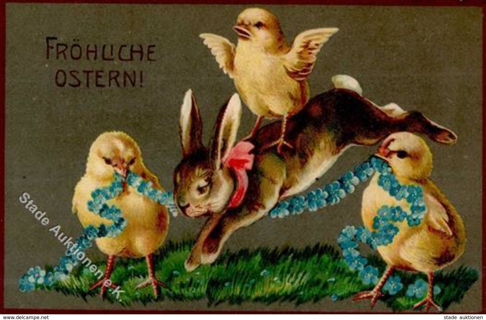 OSTERN - Osterhase-Prägekarte (1032) I-II - Ostern