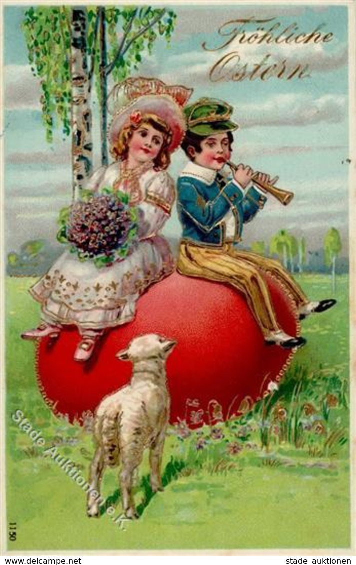 Ostern Kinder  Prägedruck 1910 I-II Paques - Pasqua