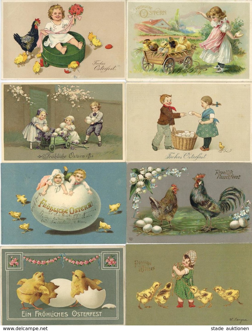 Ostern Partie Mit über 50 Ansichtskarten Meist Lithos Und Schöne Präge-Karten I-II Paques - Ostern