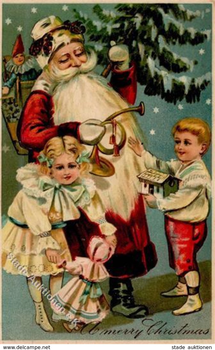 WEIHNACHTSMANN - Prägekarte Mit Spielzeug (6481) I-II Jouet - Santa Claus