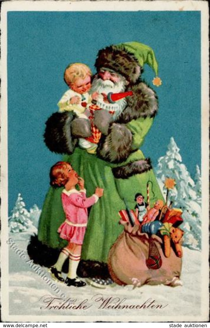 Weihnachtsmann Kinder Puppe Spielzeug I-II Pere Noel Jouet - Santa Claus