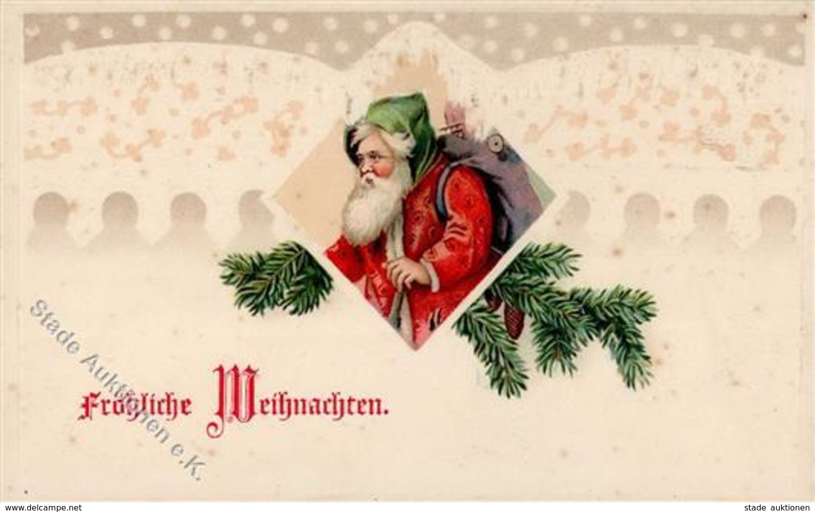 Weihnachtsmann Prägedruck 1916 I-II Pere Noel - Santa Claus