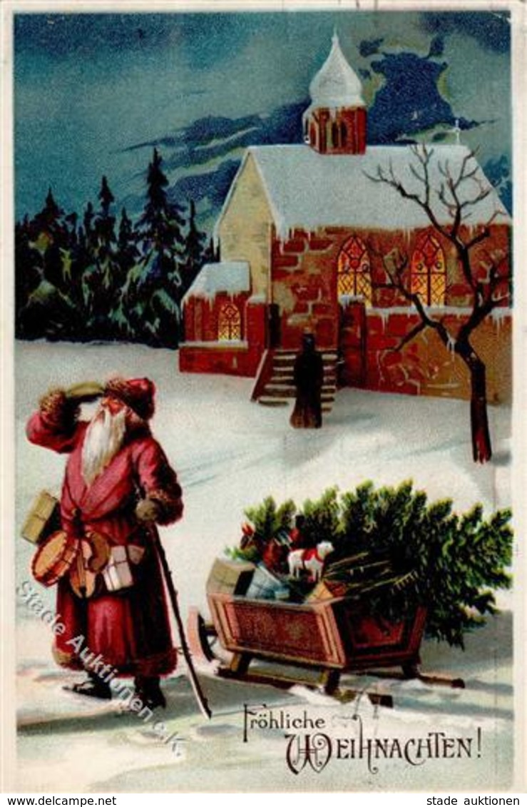 Weihnachtsmann Spielzeug  Prägedruck 1910 I-II Pere Noel Jouet - Santa Claus