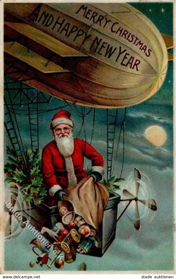 Weihnachtsmann Spielzeug Ballon   Prägedruck 1911 I-II Pere Noel Jouet - Santa Claus