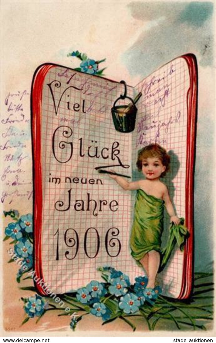 Neujahr Prägedruck 1905 I-II Bonne Annee - New Year