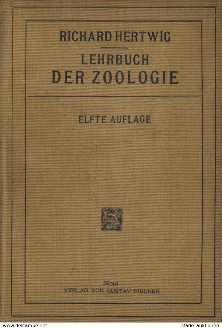Zoo Buch Lehrbuch Der Zoologie Hertwig, Richard Dr. 1916 Verlag Gustav Fischer 678 Seiten Sehr Viele Abbildungen II - Sonstige & Ohne Zuordnung