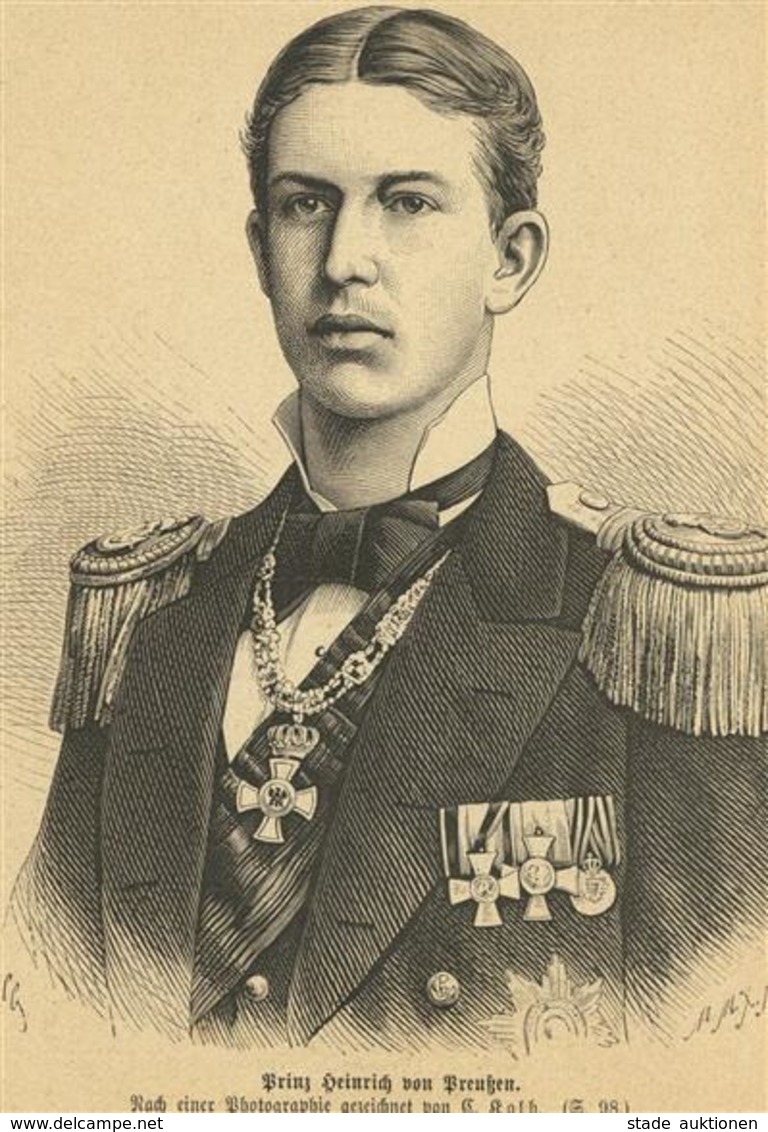Adel Hohenzollern Prinz Heinrich Von Preußen Autograph Adressat Prof. Erich Drygalski I-II - History