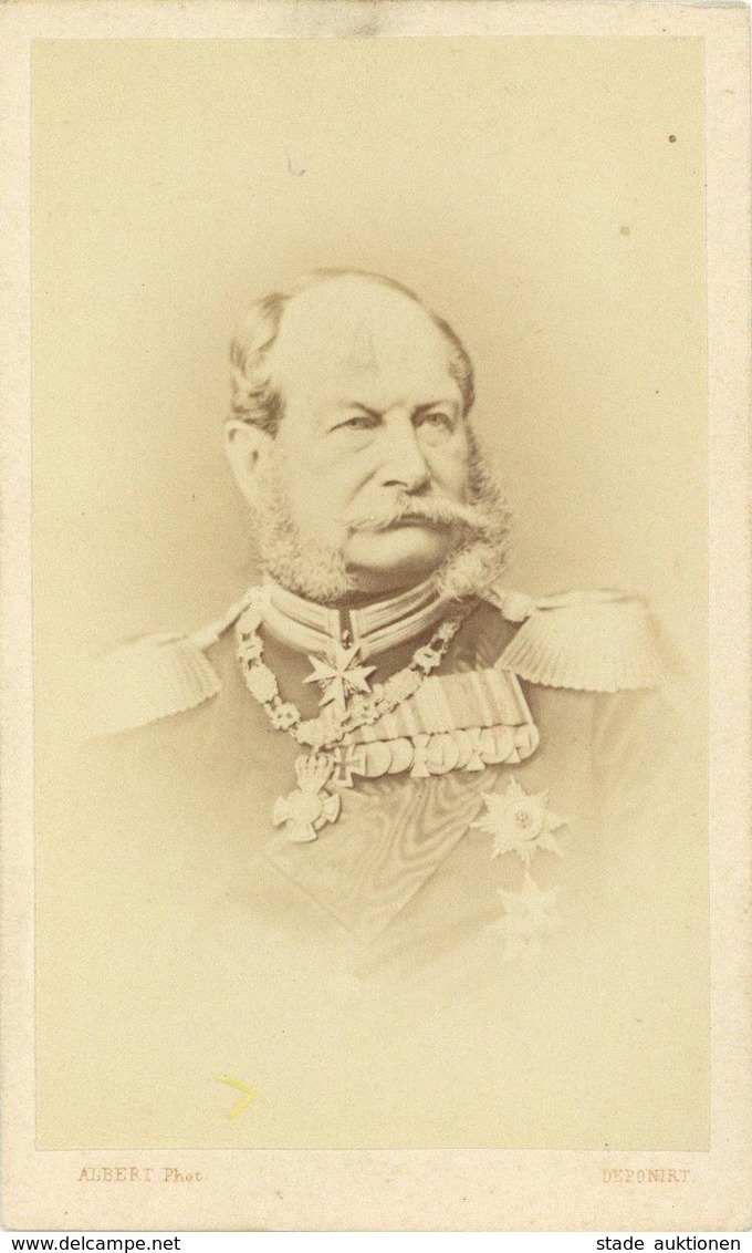 Adel Preussen CDV Kaiser Wilhelm I I-II - Geschichte