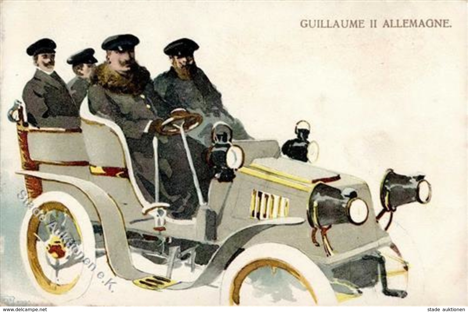 Adel Kaiser Wilhelm II Oldtimer Künstlerkarte I-II - Königshäuser