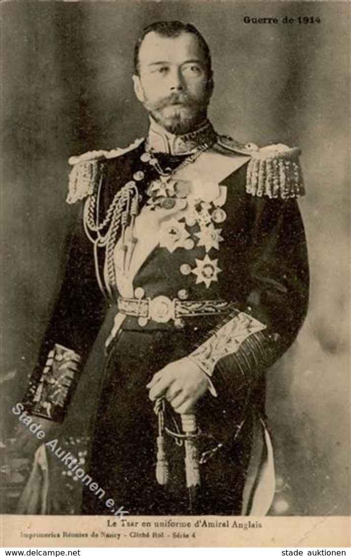 Adel Russland Zar Nikolas II  I-II (fleckig) - Geschichte