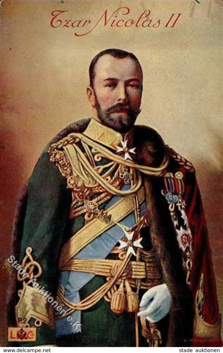 Zar Nicolas II Künstler-Karte I-II - History