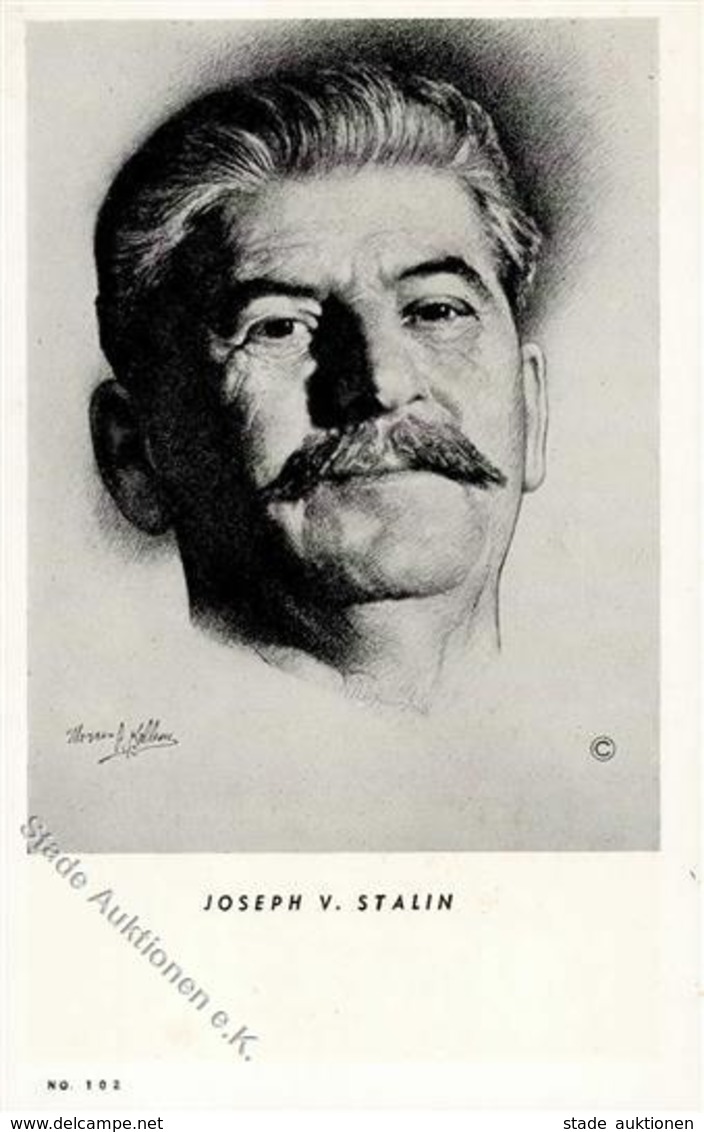 Politiker Stalin, Joseph V. Künstlerkarte I-II - Histoire