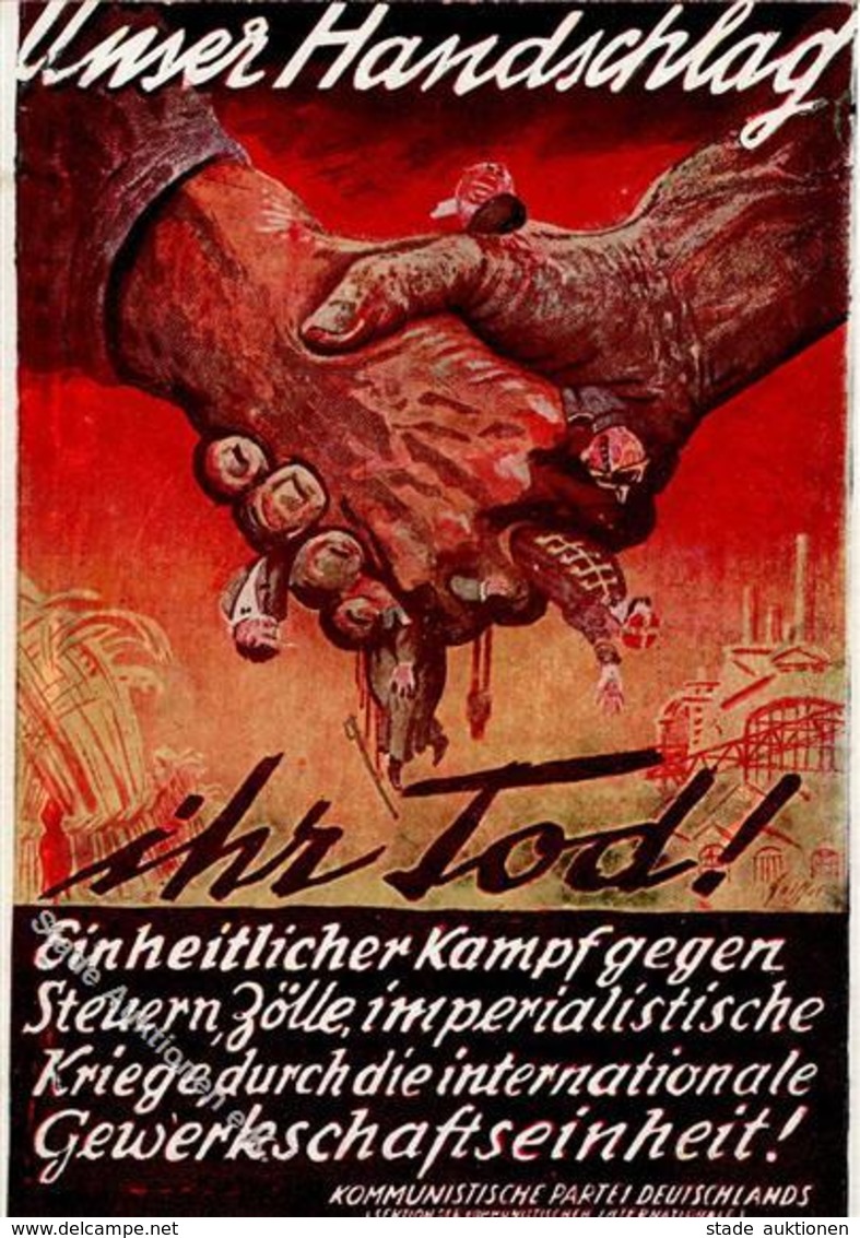 RUSSLAND - KPD-Propagandakarte 1933 I - Geschichte