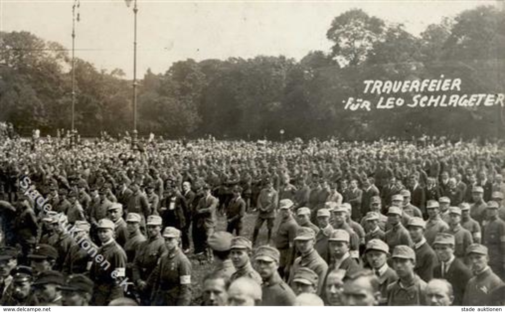 Schlageter Trauerfeier Foto AK I-II - Geschichte