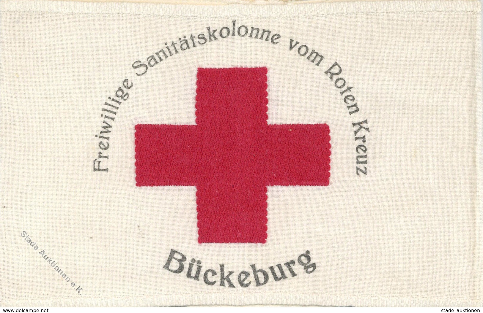 Rotes Kreuz Armbinde Bückeburg Und Mitgliedsausweis I-II - Croix-Rouge