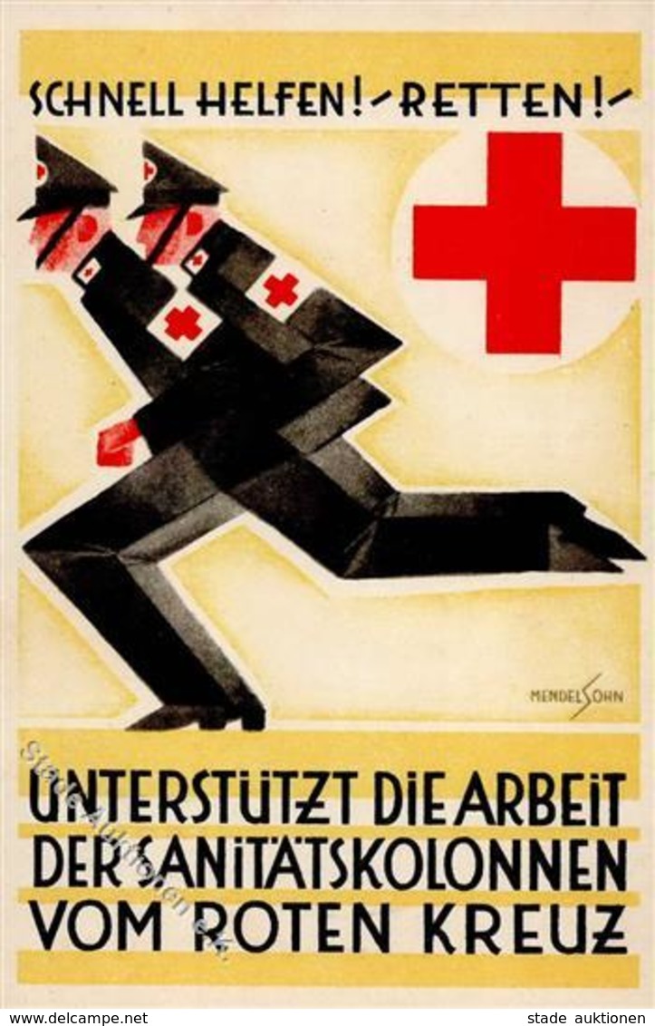 Rotes Kreuz Sanitätskolonnen Sign. MENDELSOHN I-II - Red Cross