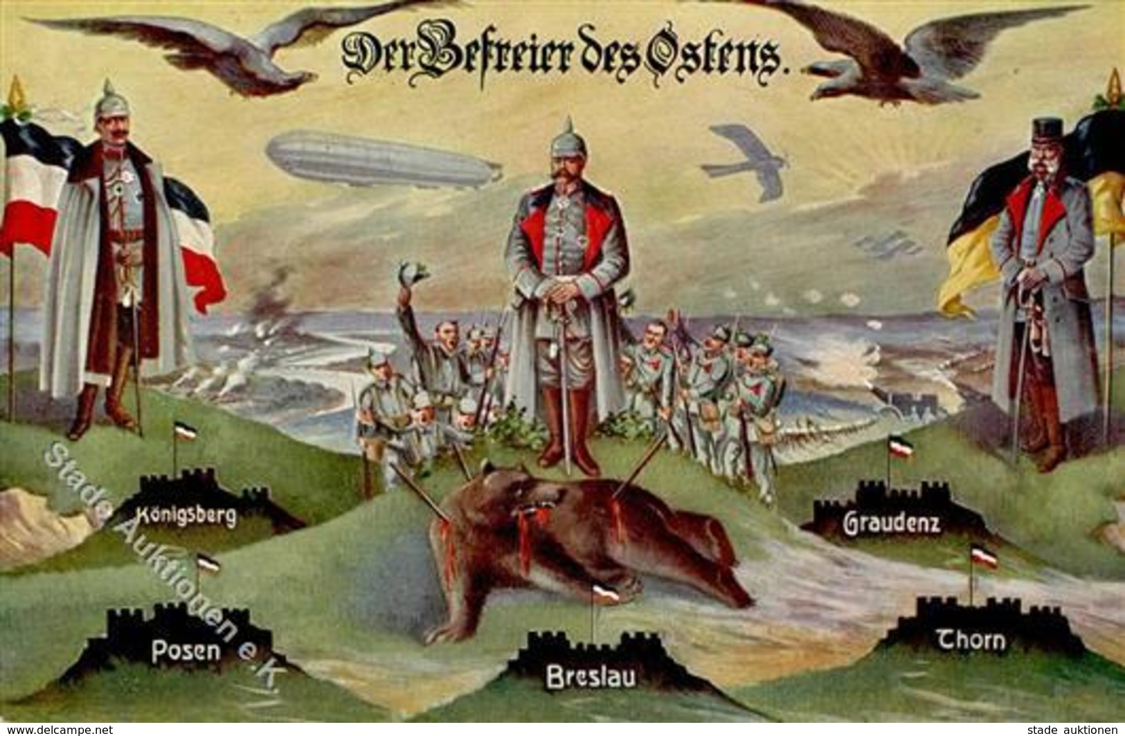 Der BEFREIER Des OSTENS - Mit KÖNIGSBERG - BRESLAU - THORN Usw. I - Guerre 1914-18