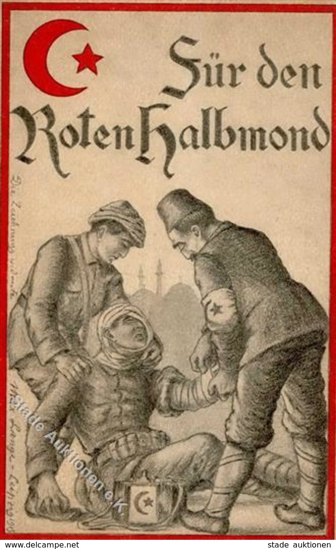 TÜRKEI - Spendenkarte D. Deutschen Vorderasienkomitee -Für Den ROTEN HALBMOND-,1916 I" - Guerre 1914-18