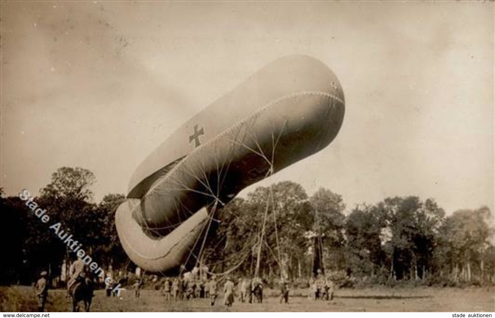 WK I Fesselballon Foto AK 1916 I-II - Guerre 1914-18