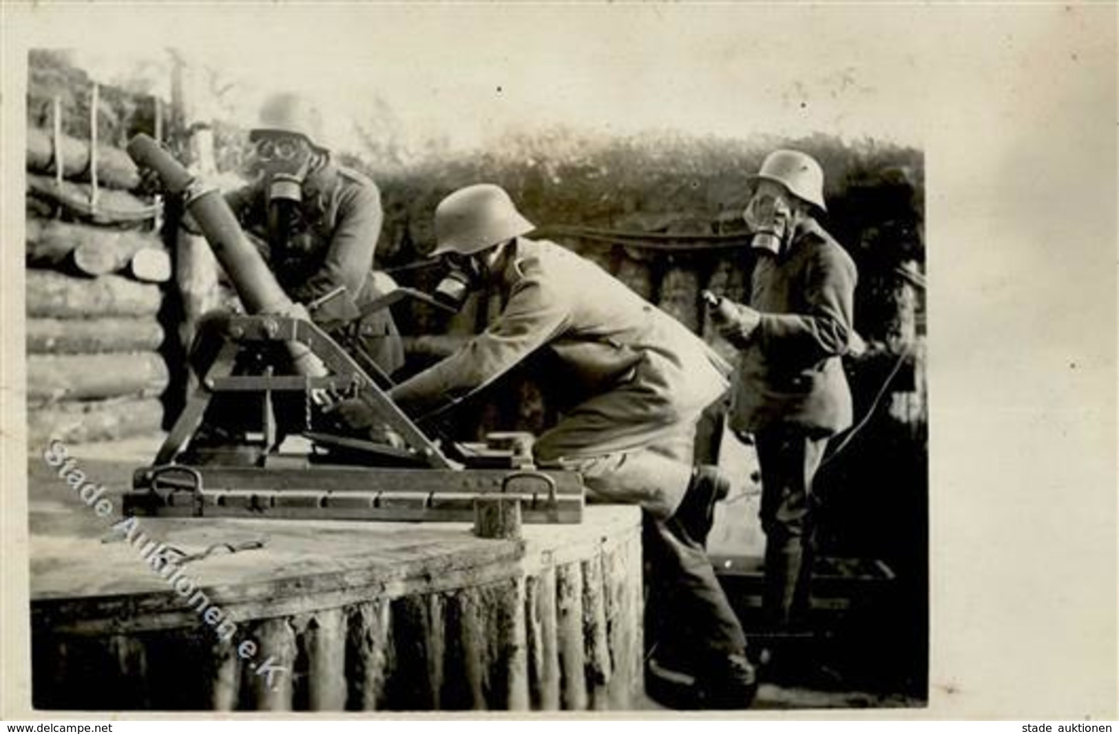 WK I Granatwerfer Fotokarte I-II - Guerre 1914-18