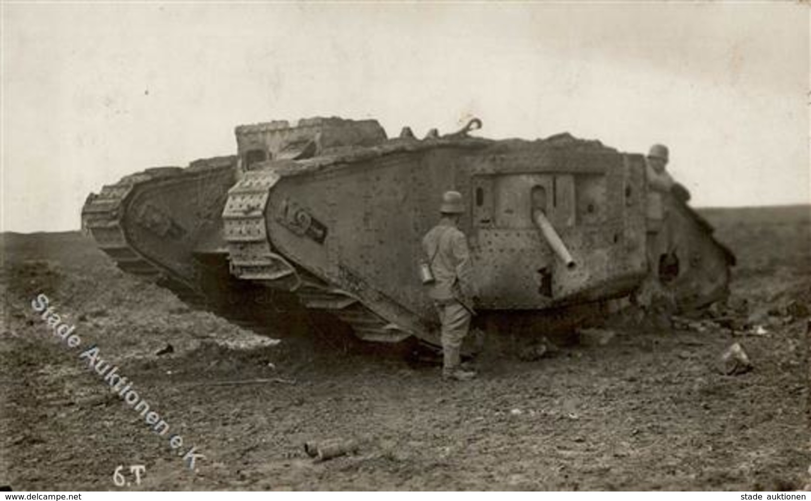 Panzer (WK I) Foto AK I-II (keine Ak-Einteilung) Réservoir - Weltkrieg 1914-18