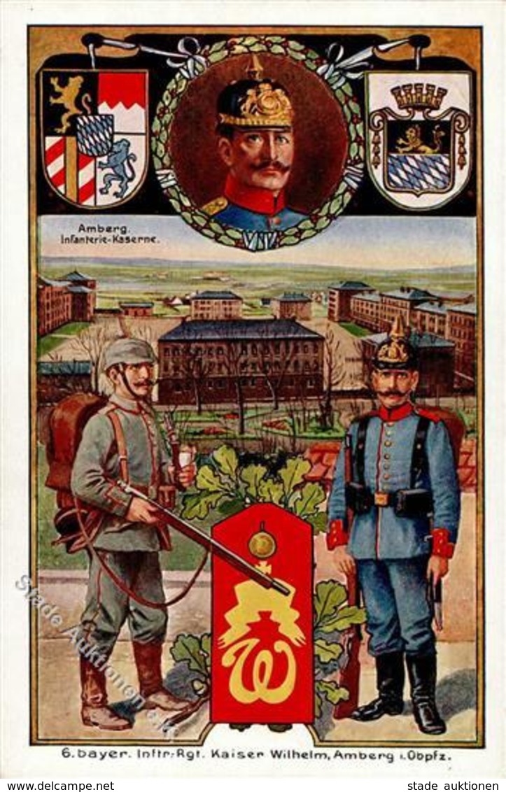 Regiment Amberg (8450) 6. Bayer. Inft. Regt. Kaiser Wilhelm I-II - Régiments