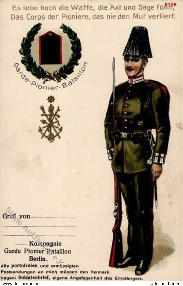 Regiment Berlin (1000) Garde Pionier Batl. I-II - Regiments