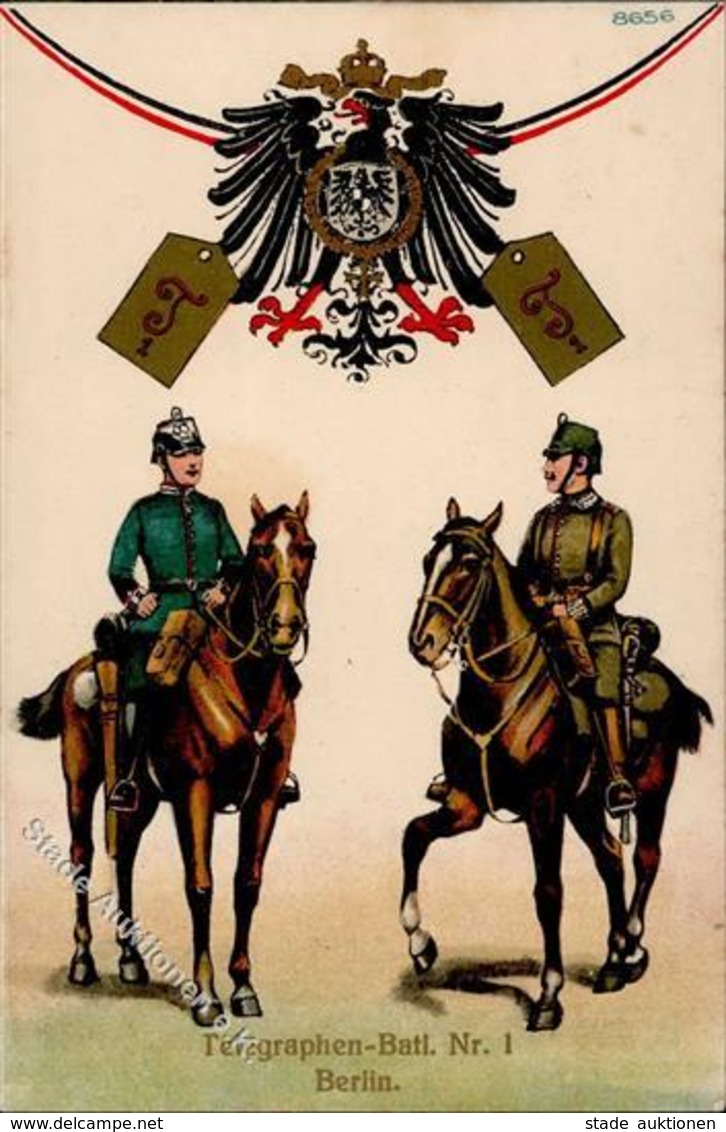 Regiment Berlin (1000) Nr. 1 Telegraphen Batl. I-II - Regimientos