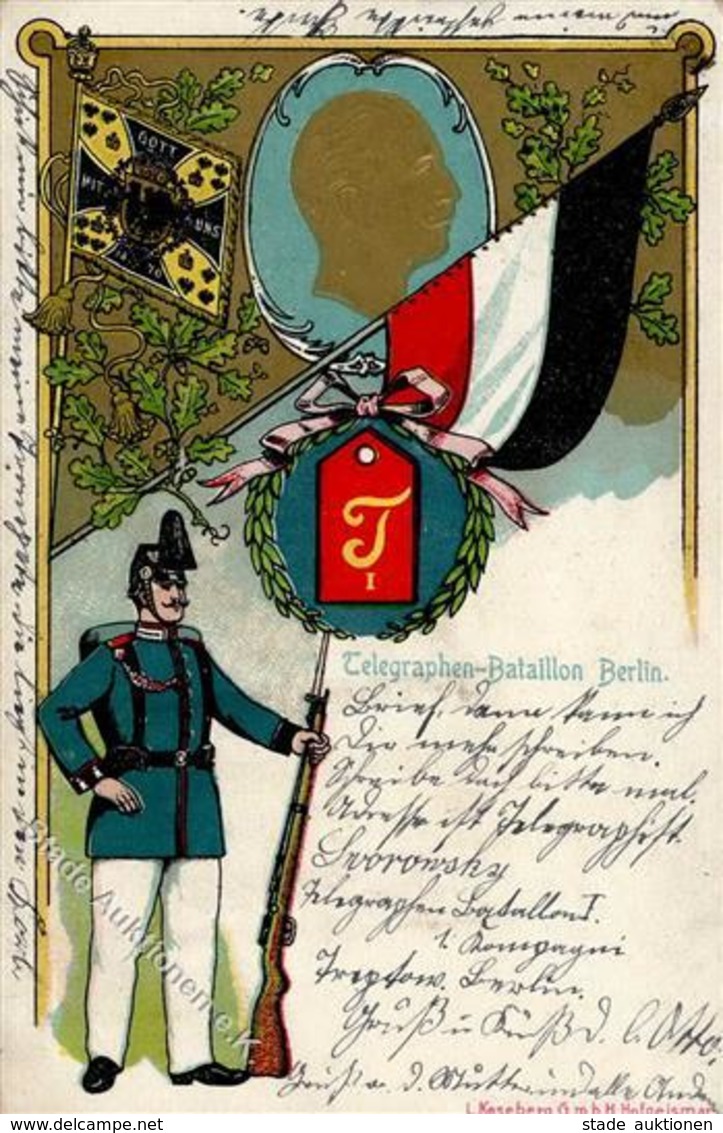 Regiment Berlin (1000) Nr. 1 Telegraphen Batl. I-II - Regimientos