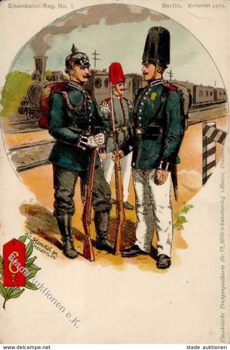 Regiment Berlin, Und Eisenbahn Regt. Nr. 1 I-II Chemin De Fer - Regimente