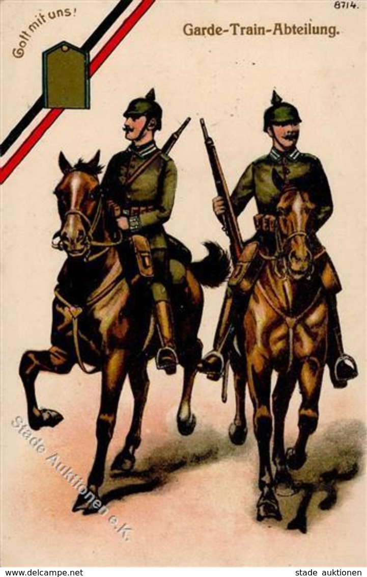 Regiment Britz (1000) Garde Train Abteilung 1916 I-II - Regimente