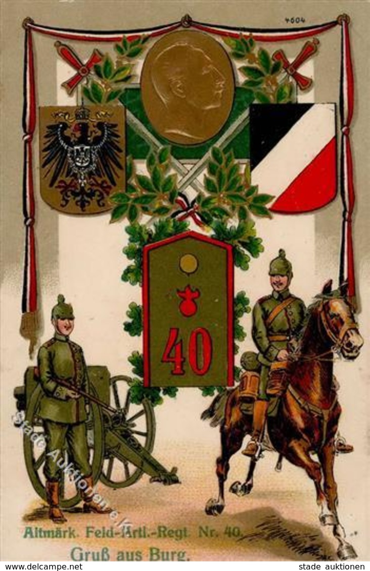 Regiment Burg (O3270) Nr. 40 Altmärk. Feld Artl. Regt. 1916 I-II - Regiments
