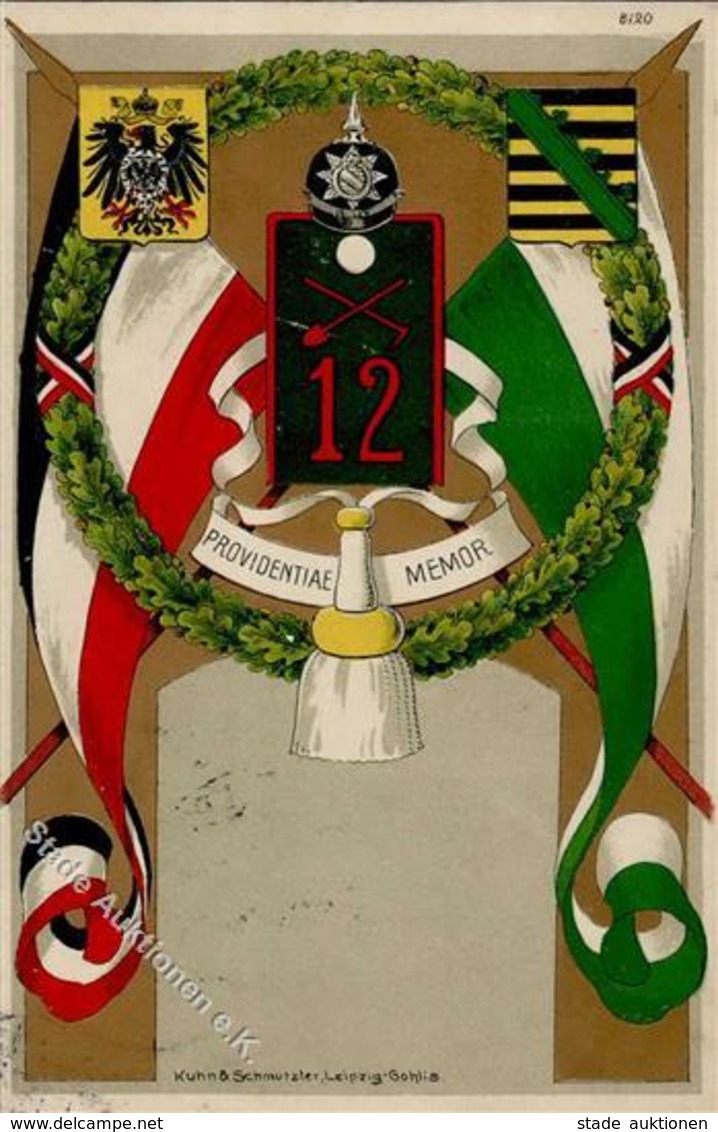 Regiment Dresden (O8000) Nr. 12  1909 I-II - Regiments