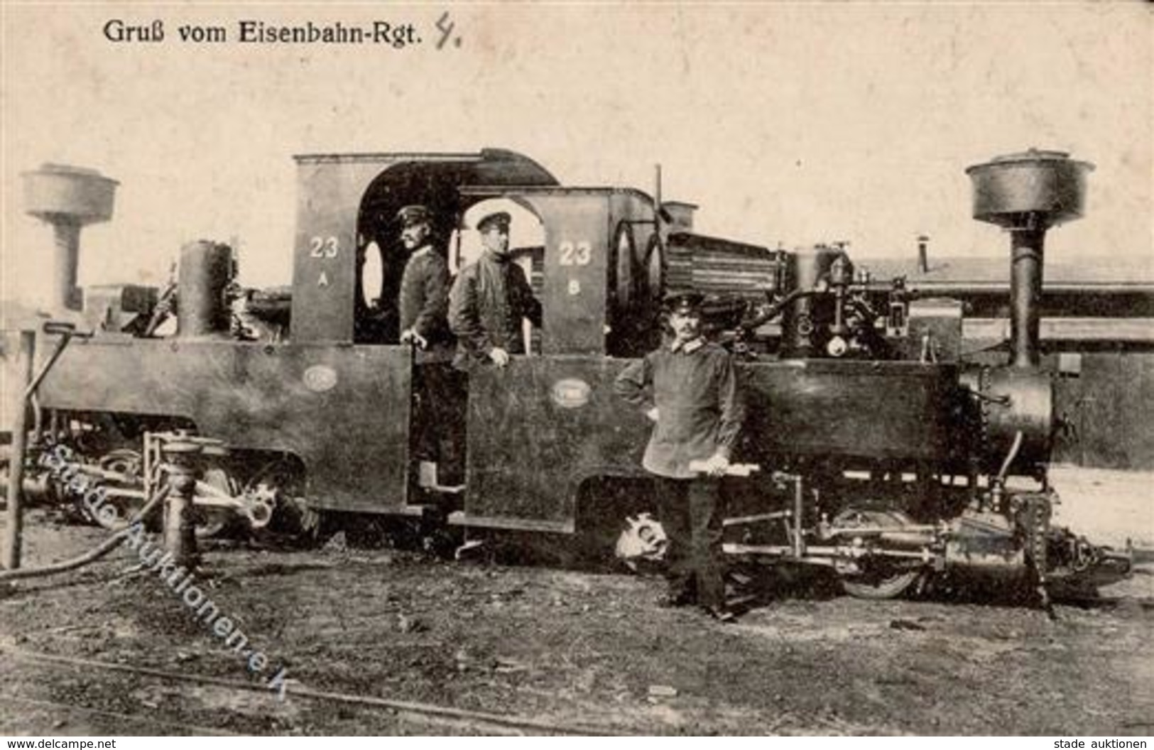 Regiment Eisenbahn Regt. KLEINBAHN 1918 I-II Chemin De Fer - Régiments