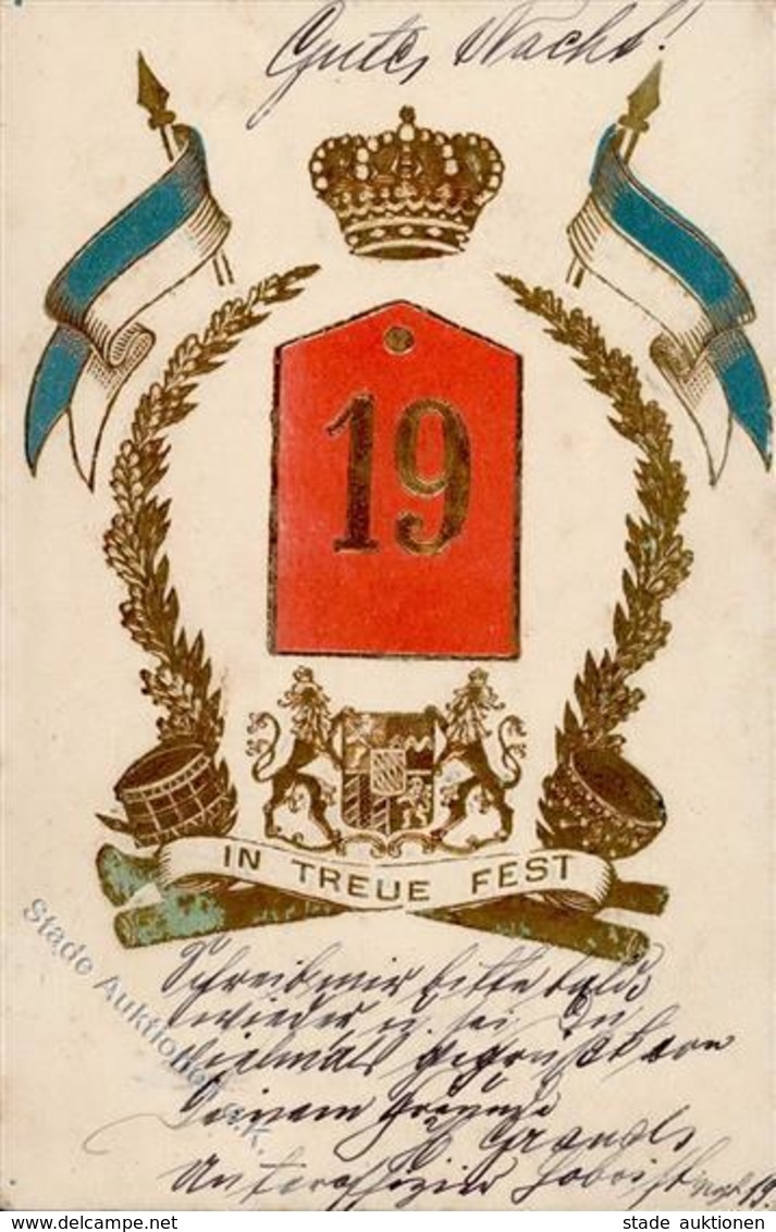 Regiment Erlangen (8520) Nr. 19  1907 I-II - Regiments