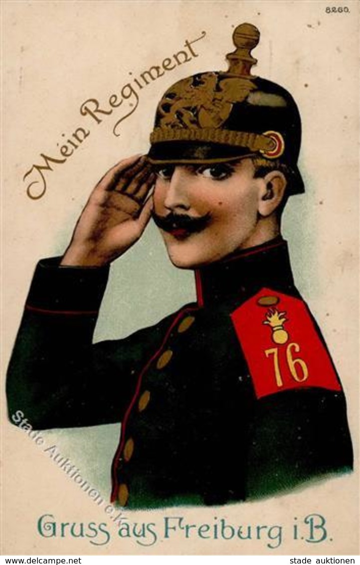 Regiment Freiburg (7800) Nr. 76 1914 I-II - Regiments