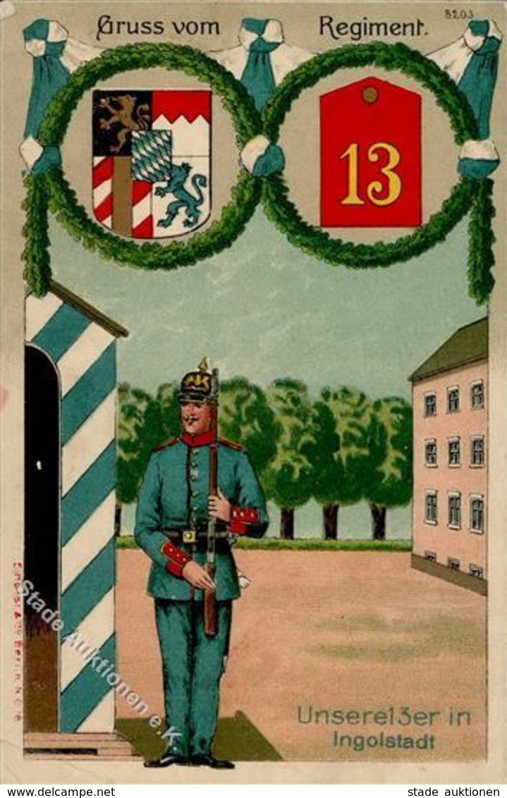 Regiment Ingolstadt (8070) Nr. 13 Bayer. Inft. Regt.  I-II - Regimente