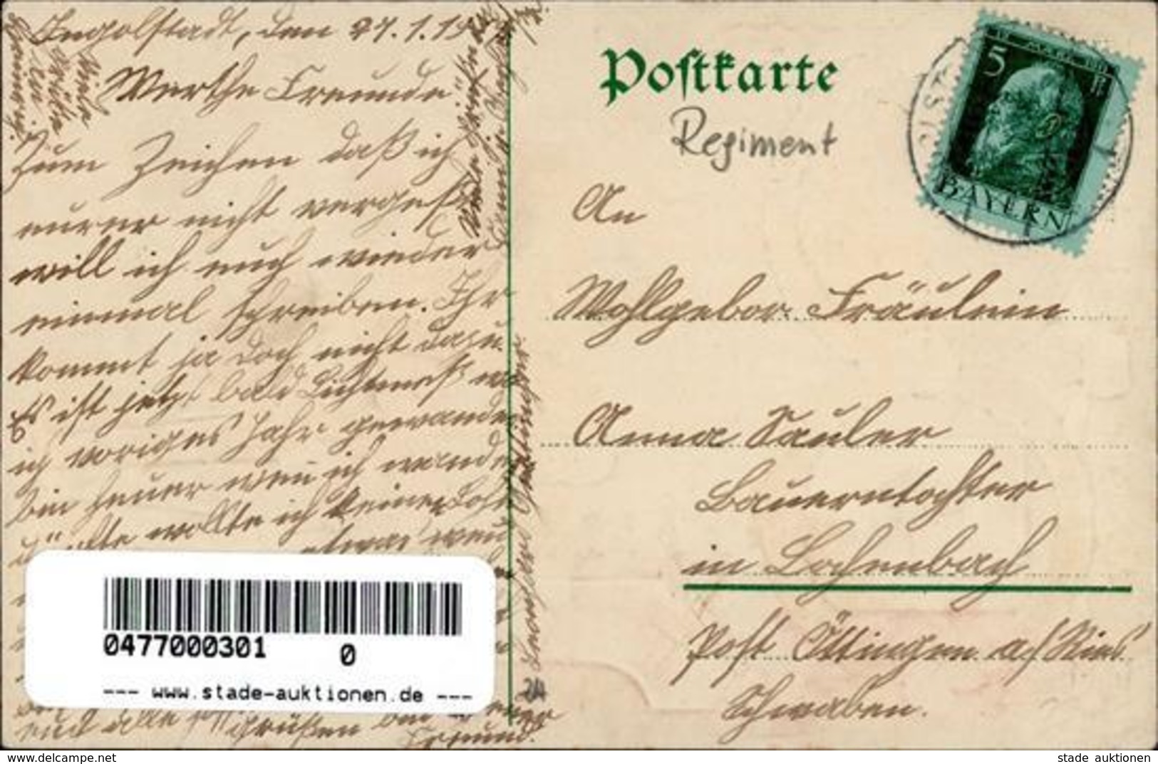 Regiment Ingolstadt (8070) Nr. 13 Bayer. Inft. Regt.  I-II - Regimente