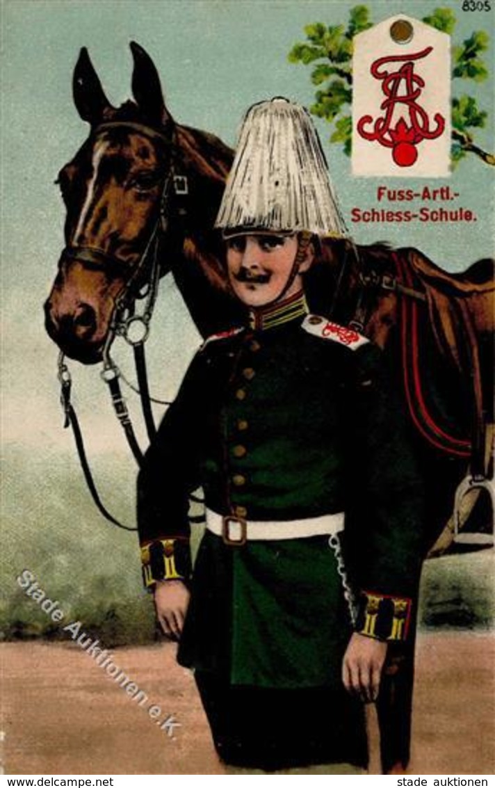 Regiment Jüterbog (O1700) Fußartillerie Schießschule 1915 I-II - Regiments