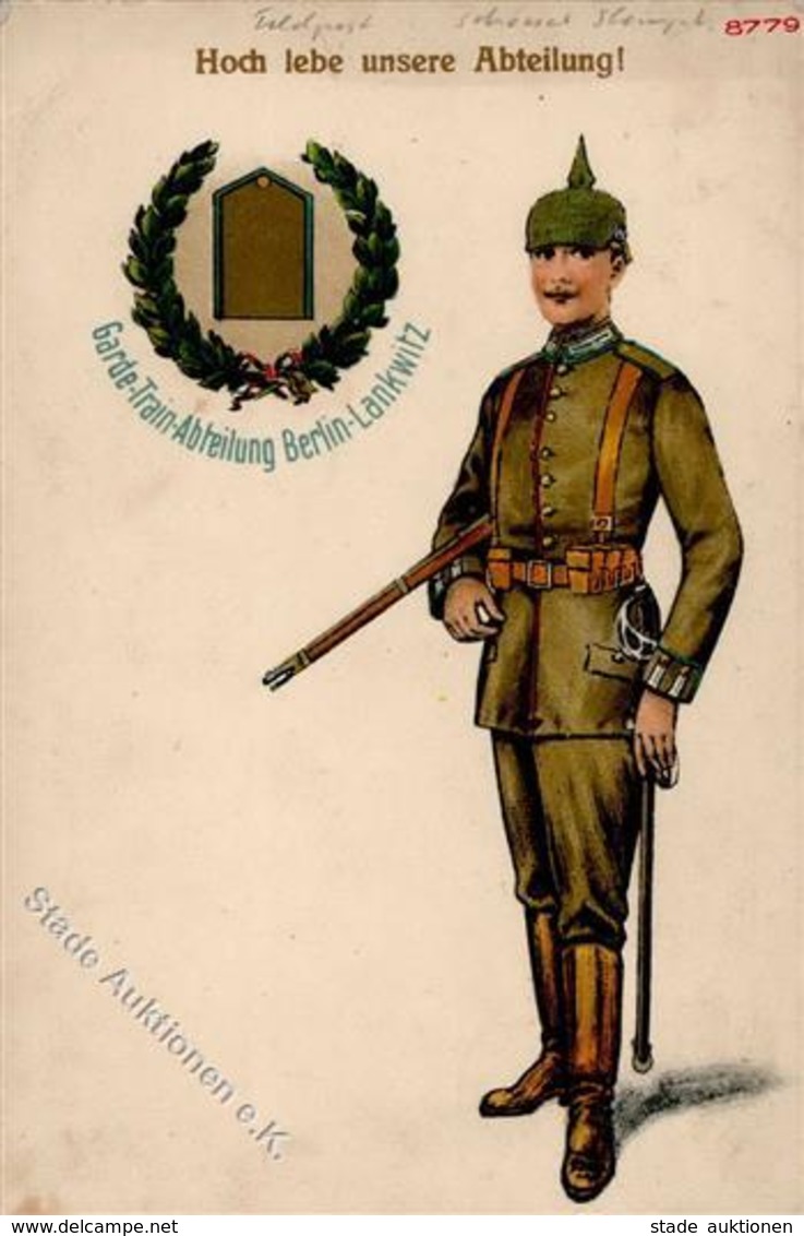 Regiment Lankwitz (1000) Garde Train Abteilung 1916 I-II - Regiments