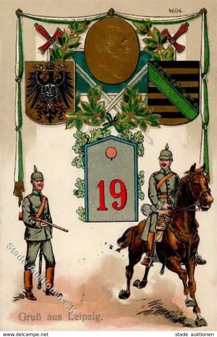 Regiment Leipzig (O7000) Nr. 19  1915 I-II - Regiments