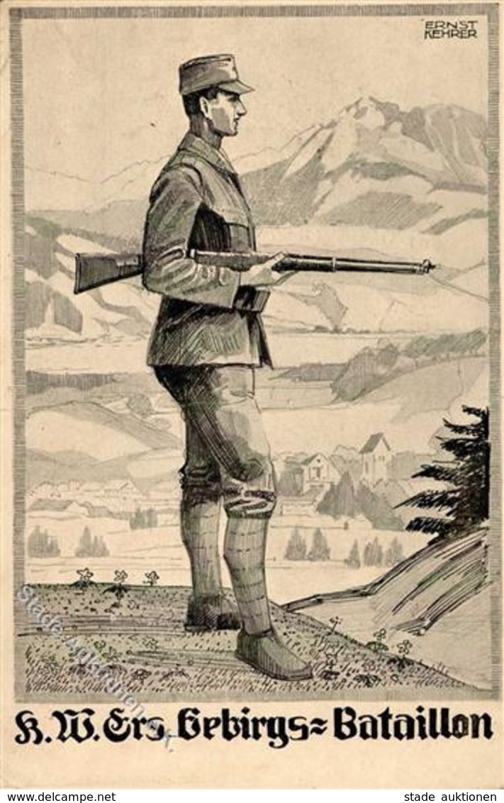 Regiment Leutkirch (7970) K. W. Ers. Gebirgs Bataillon  1917 I-II - Regiments