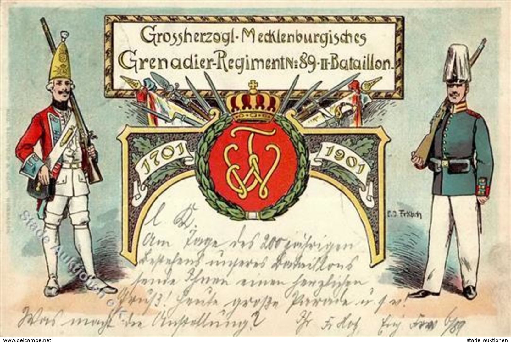 Regiment Mecklenburgisches Grenadier Rgt. 89 Neustrelitz I-II - Regiments