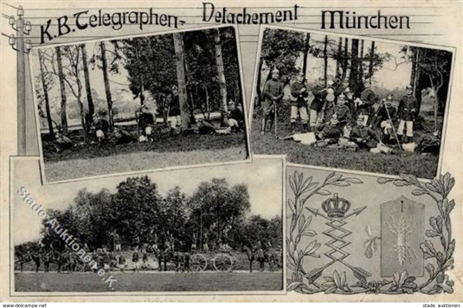 Regiment München (8000) K. B. Telegraphen-Detachement 1908 I-II - Regiments