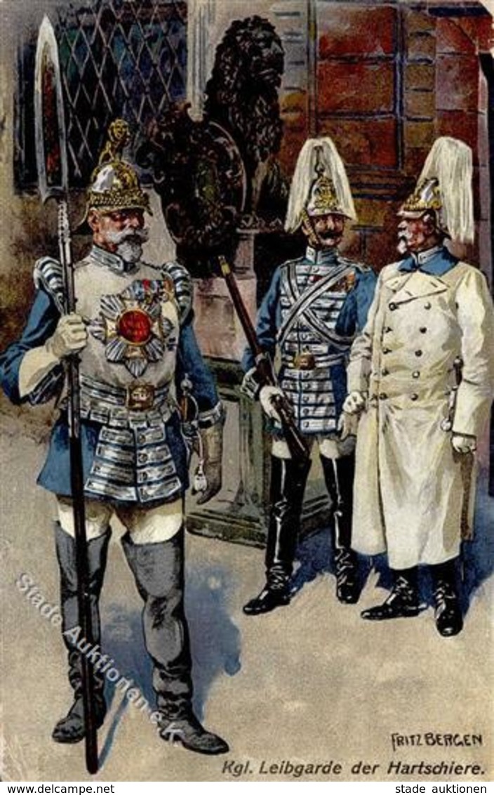 Regiment München (8000) Kgl. Leibgarde Der Hartschiere 1910 I-II - Regiments